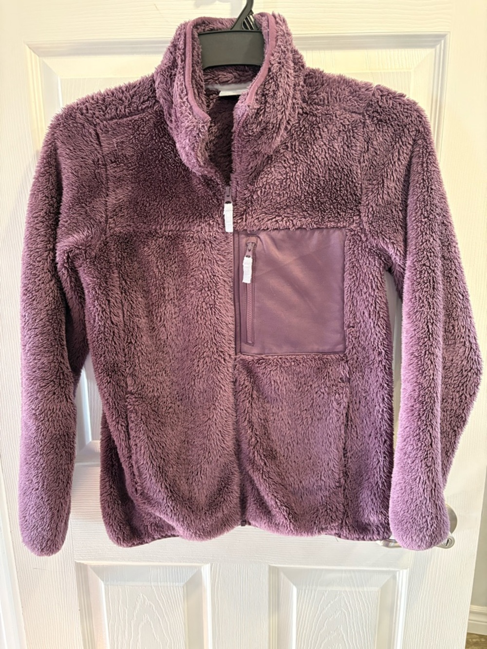 Columbia Plush Fleece Zip-Up Jacket in Plum